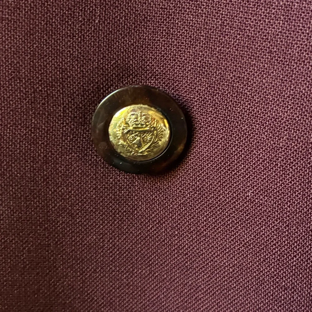 EUC Double-Breasted Blazer in Burgundy (Size L) - Picture 11 of 12